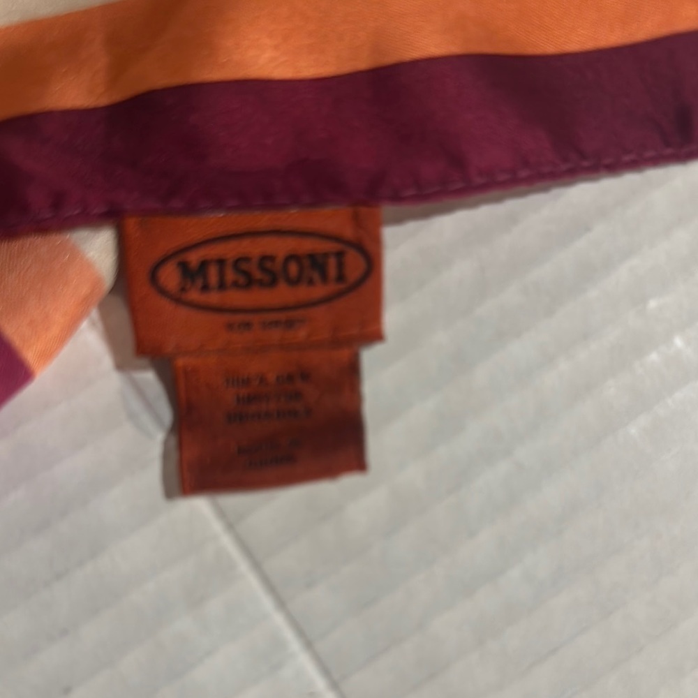 Missoni for Target 100% silk Colorful Abstract Scarf w multiple colors - Picture 4 of 7